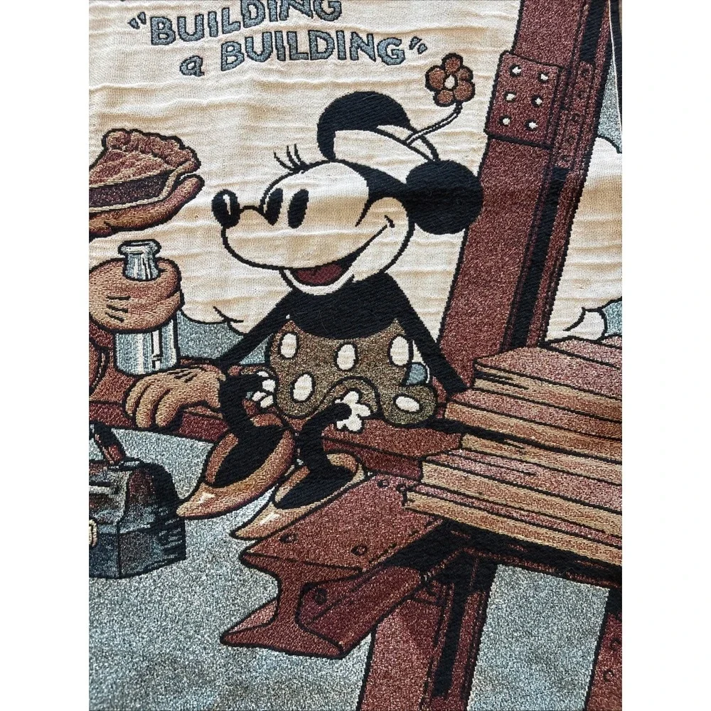 Disney mickey mouse Tapestry Wall Hanging Riddle Home Building A Building‎ Lunch